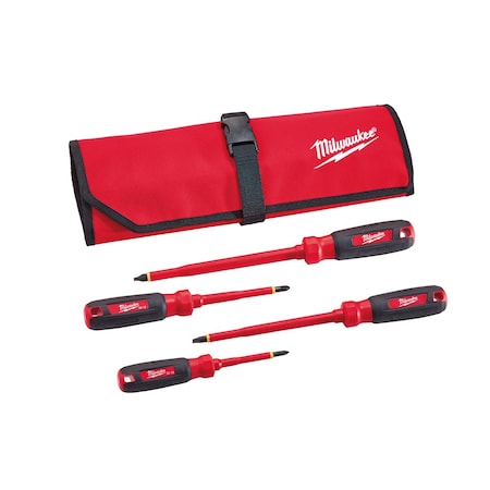 Milwaukee Tool 4PC Insulated Screwdriver Set 48-22-2204